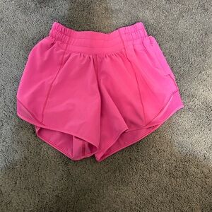Lululemon Hotty Hot Pink Shorts